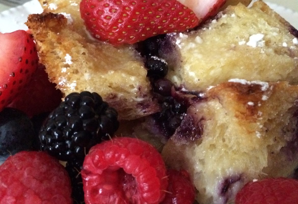 Overnight Blueberry Breakfast Bake