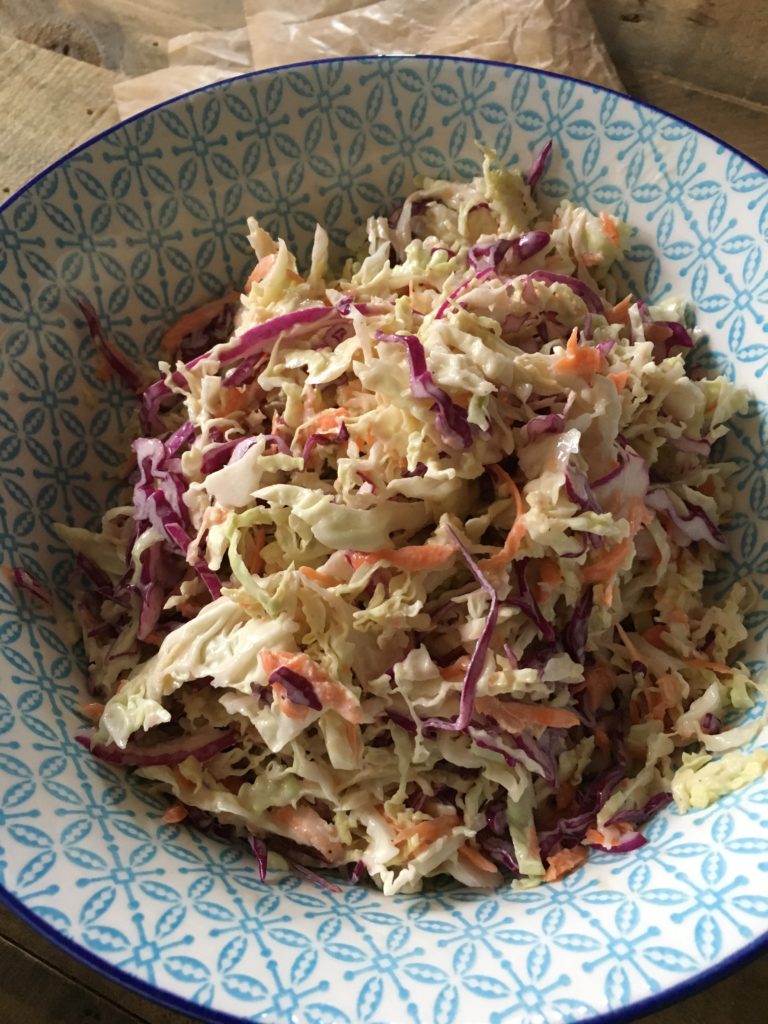 Creamy Rainbow Coleslaw