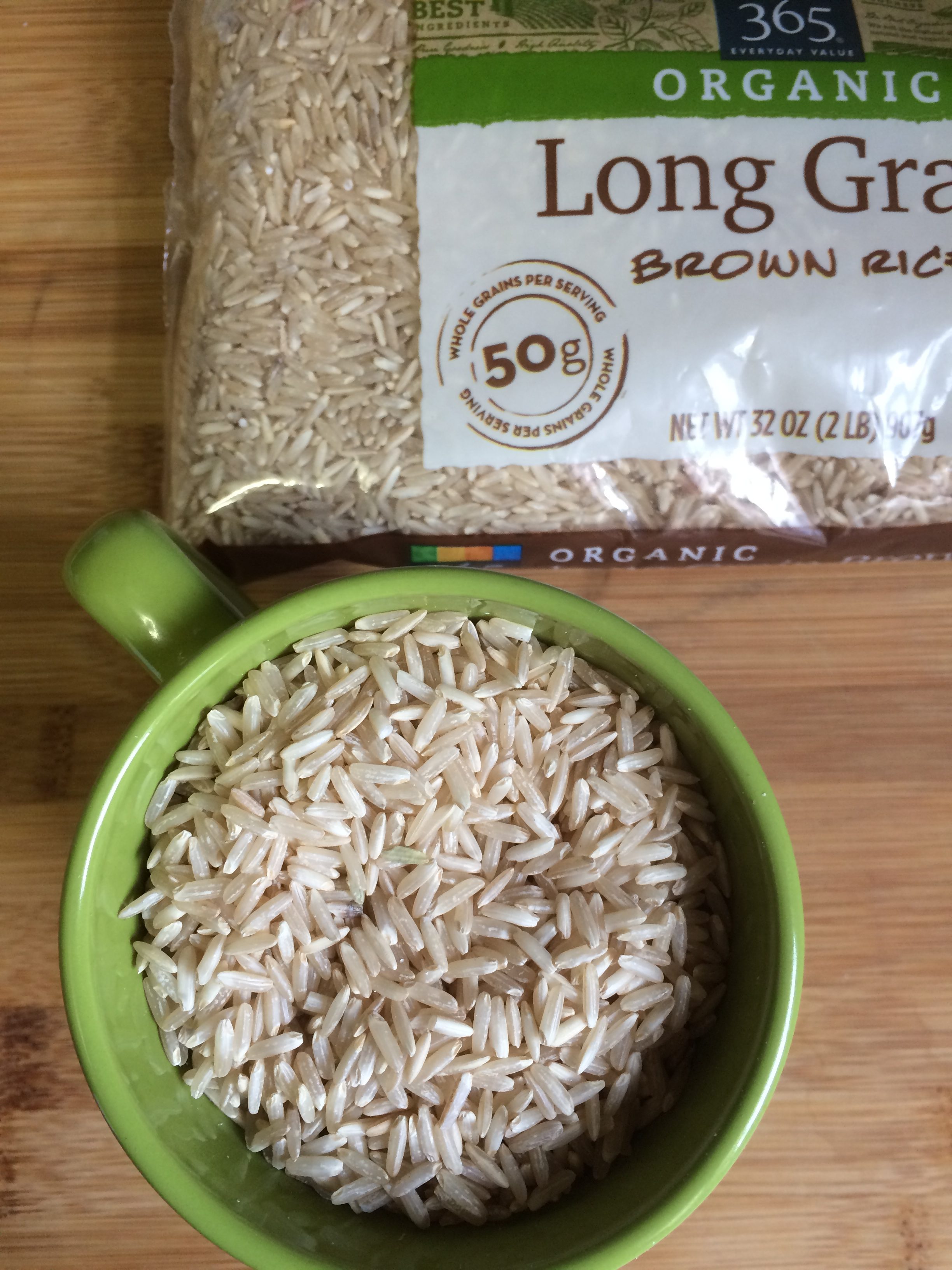 Dried brown rice