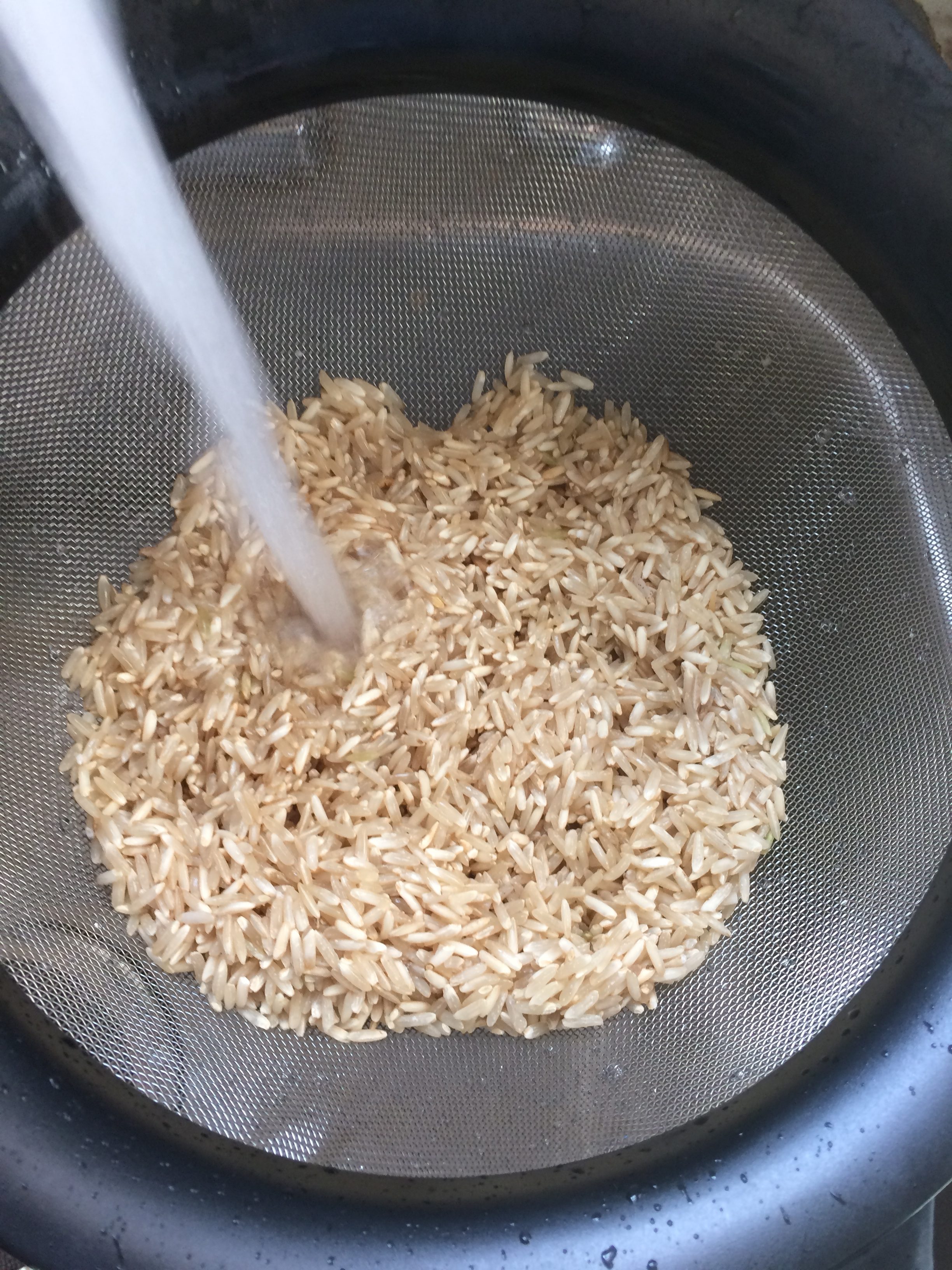 Rinse Brown Rice