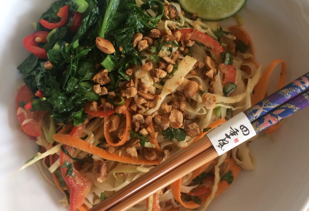 Noodle Salad with Peanut Dressing