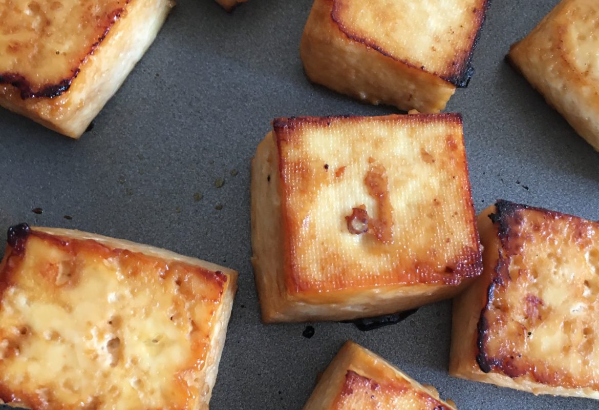 Honey Lime Oven Baked Tofu