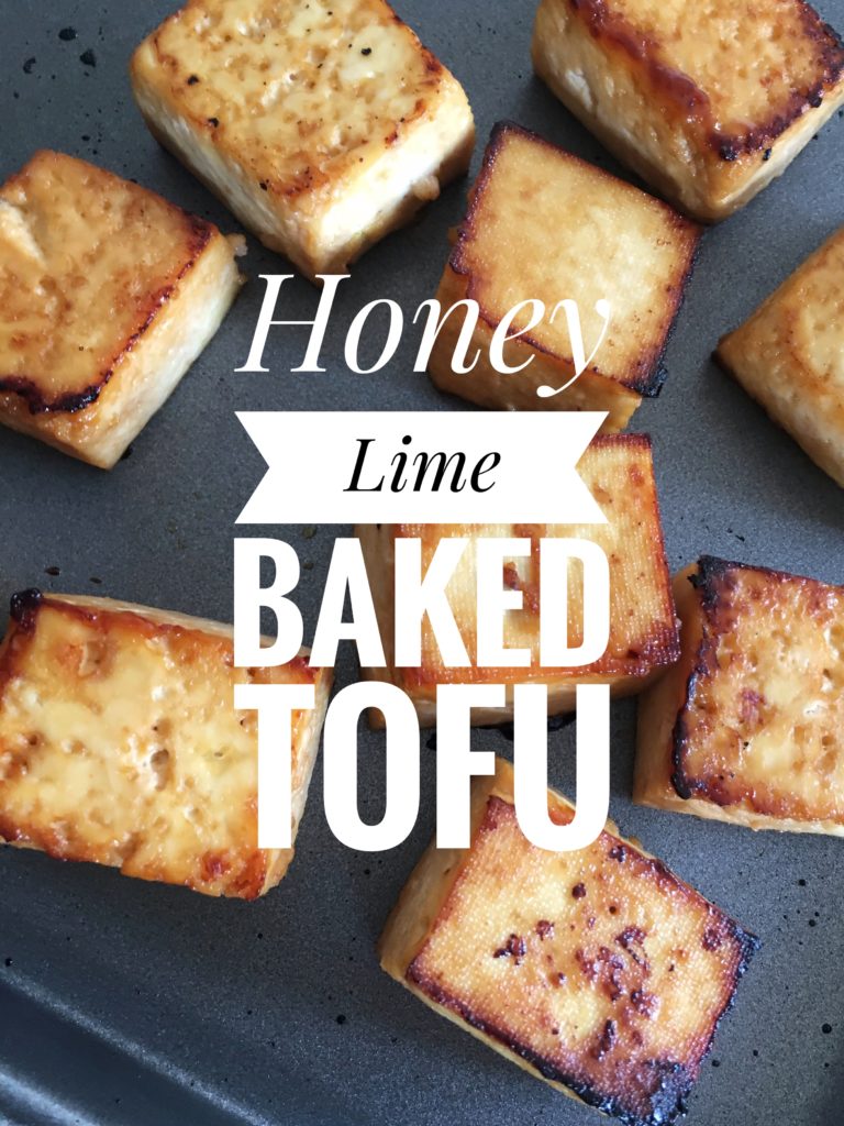 Honey Lime Oven Baked Tofu