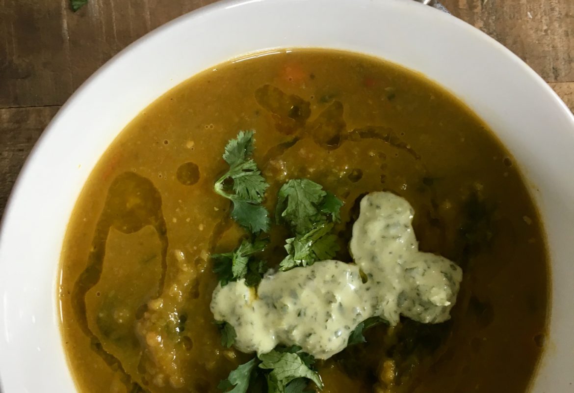 Spiced Split Pea Soup